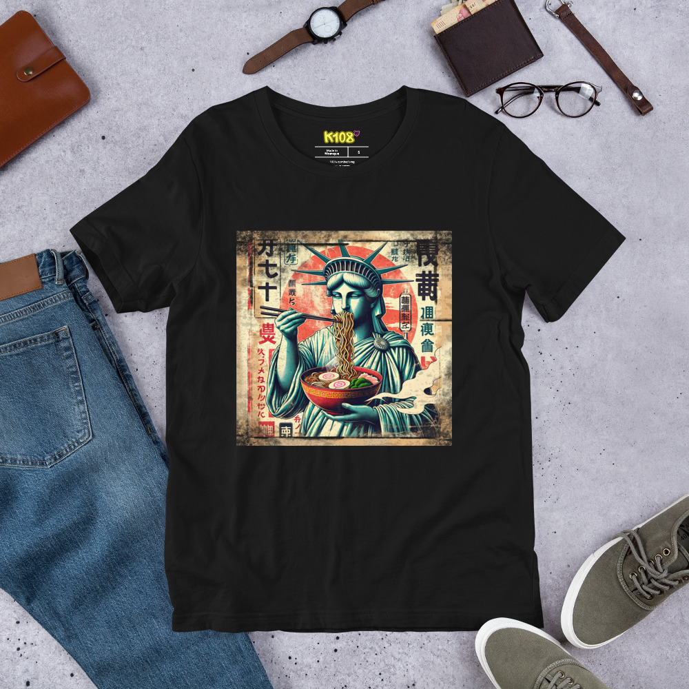 Camiseta Estatua Libertad Ramen - Imagen 5