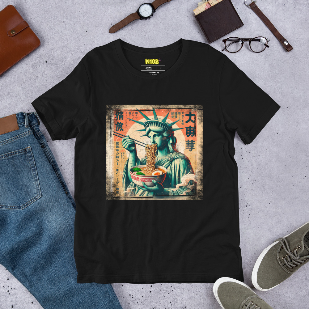 Camiseta Estatua Libertad Ramen - Imagen 5