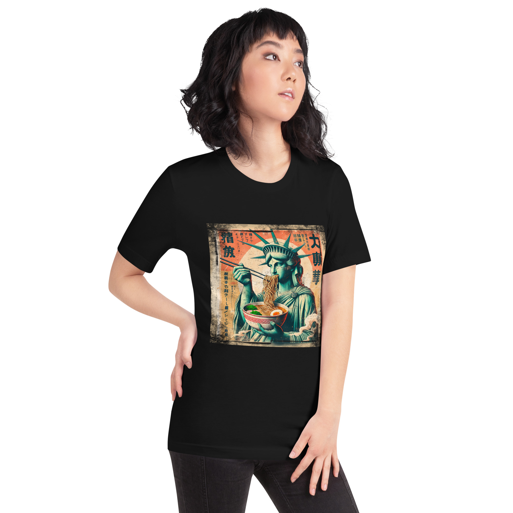 Camiseta Estatua Libertad Ramen - Imagen 4